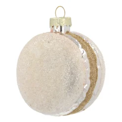 Silver Macaron Christmas Ornament