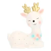 Sleepy Reindeer Figurine 12cm LED