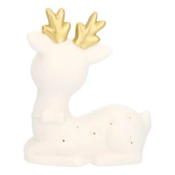 Sleepy Reindeer Figurine 12cm LED