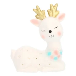 Sleepy Reindeer Figurine 12cm LED