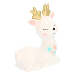 Sleepy Reindeer Figurine 12cm LED