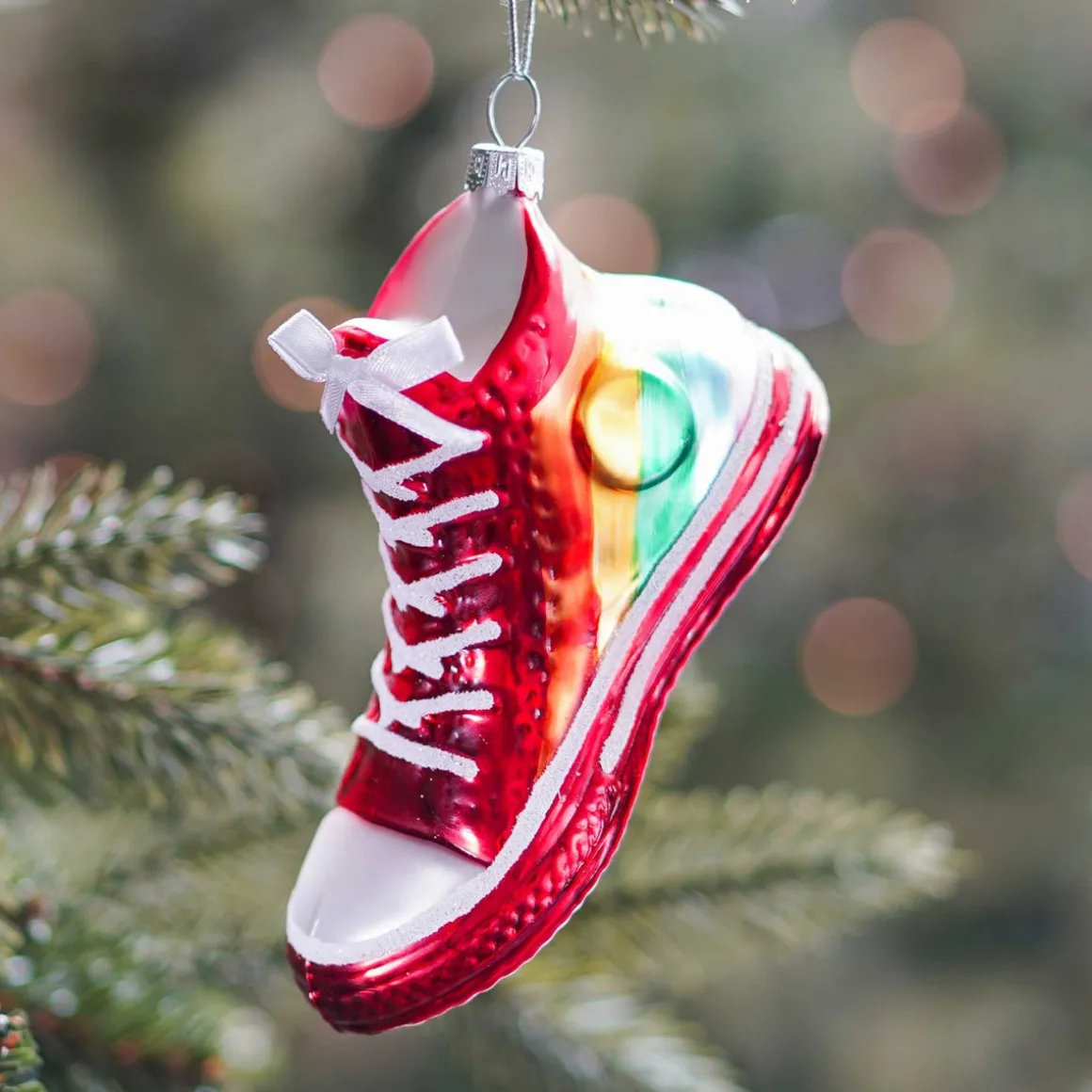 Sneaker Christmas Ornament | Glass | Multi | 12cm