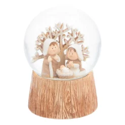 Snow Globe With Christmas Scene | Music | ⌀9cm | 15cm Tall