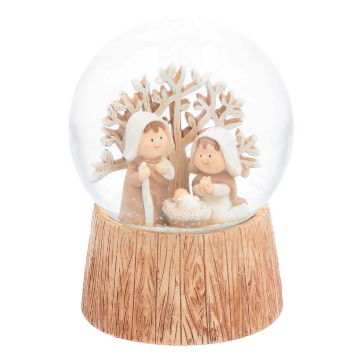 Snow Globe With Christmas Scene | Music | ⌀9cm | 15cm Tall