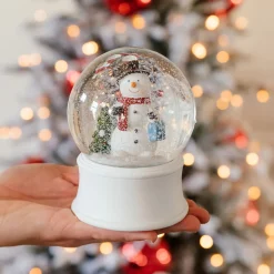 Snow Globe With Snowman | Music | ⌀9cm | 15cm High
