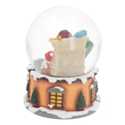 Snowglobe Santa In A Chair 14 Cm