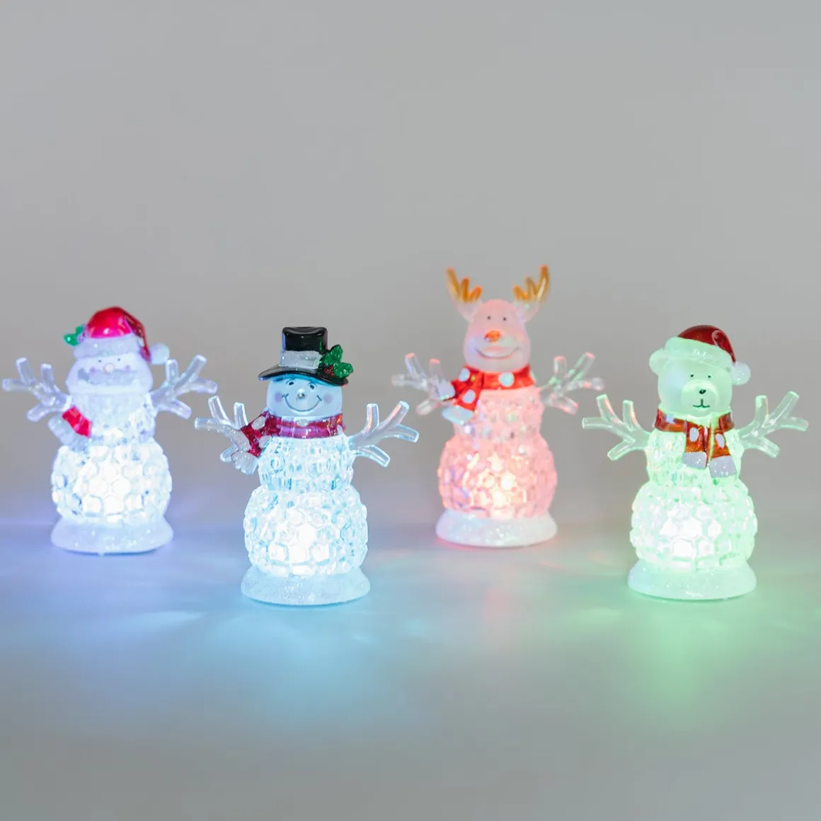 Snowman With Multicolor LED Lights