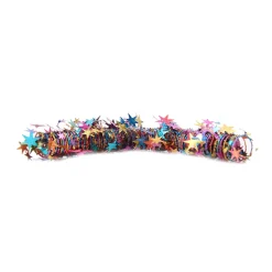 Spiral Garland With Stars Rainbow/multi 750cm Laser