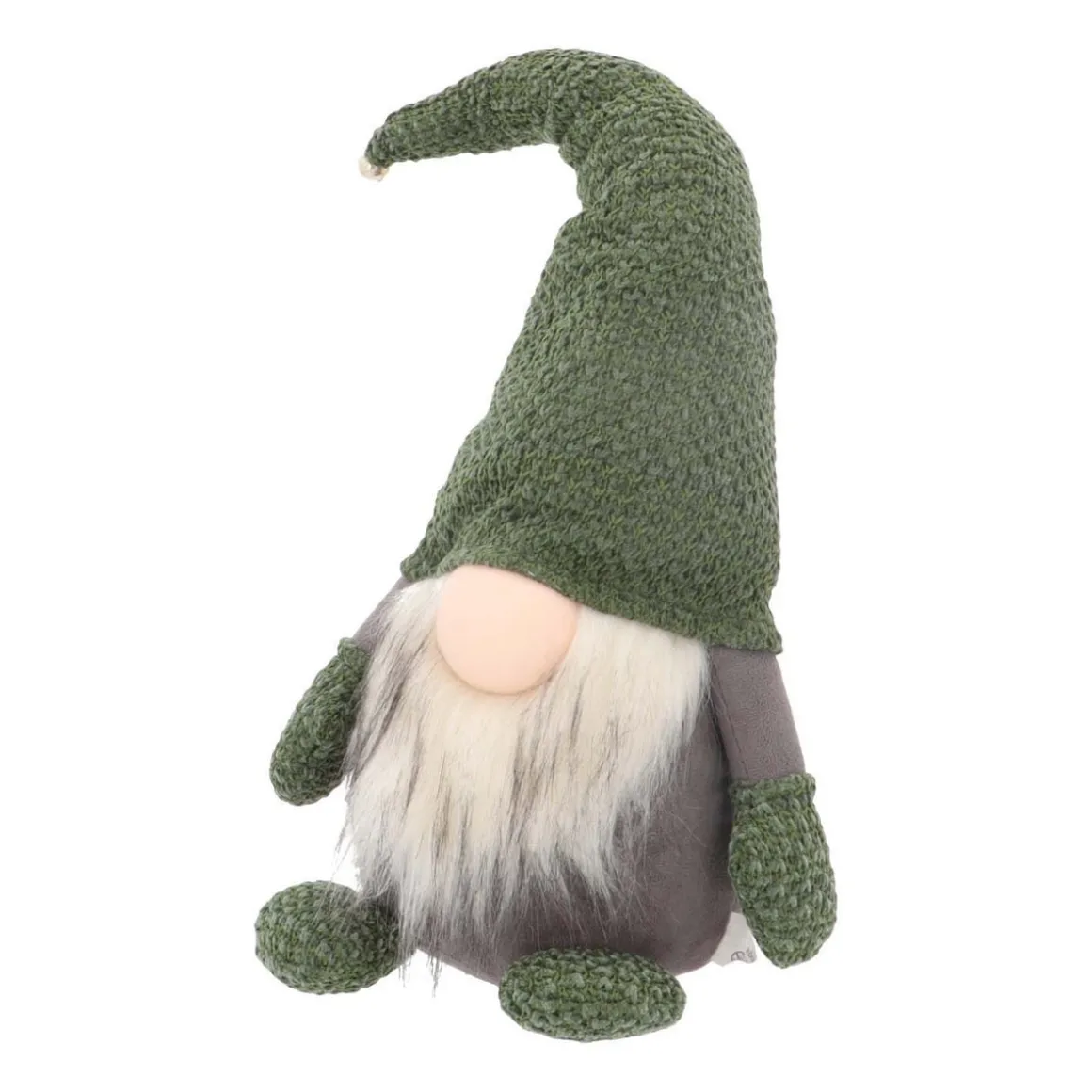 Standing Gnome | Green | Fabric | 42 Cm