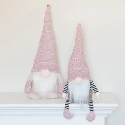 Standing Gnome | Pink | Fabric | 42 Cm