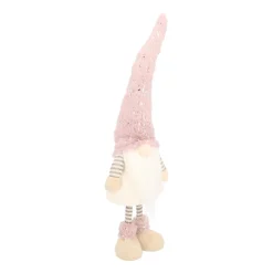 Standing Gnome 52cm Pink/silver