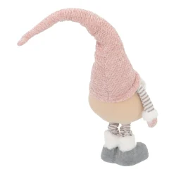 Standing Gnome With Telescopic Legs 65/85cm Pink