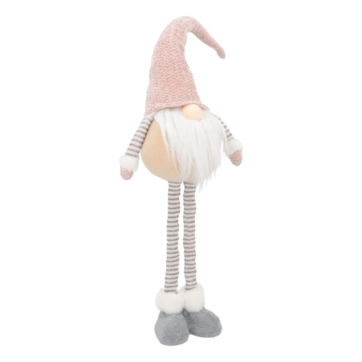 Standing Gnome With Telescopic Legs 65/85cm Pink