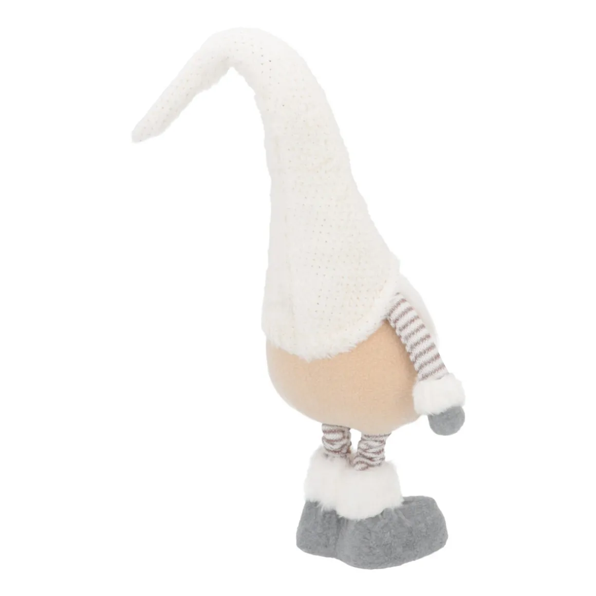 Standing Gnome With Telescopic Legs 65/85cm Cream