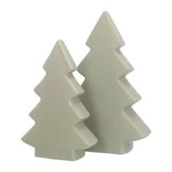 Standing Porcelain Christmas Tree | 16.5 Cm | Matte Green