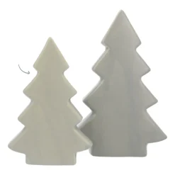Standing Porcelain Christmas Tree | 16.5 Cm | Matte Green
