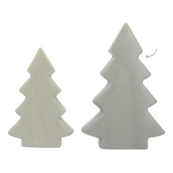 Standing Porcelain Christmas Tree | 20 Cm | Matte Green