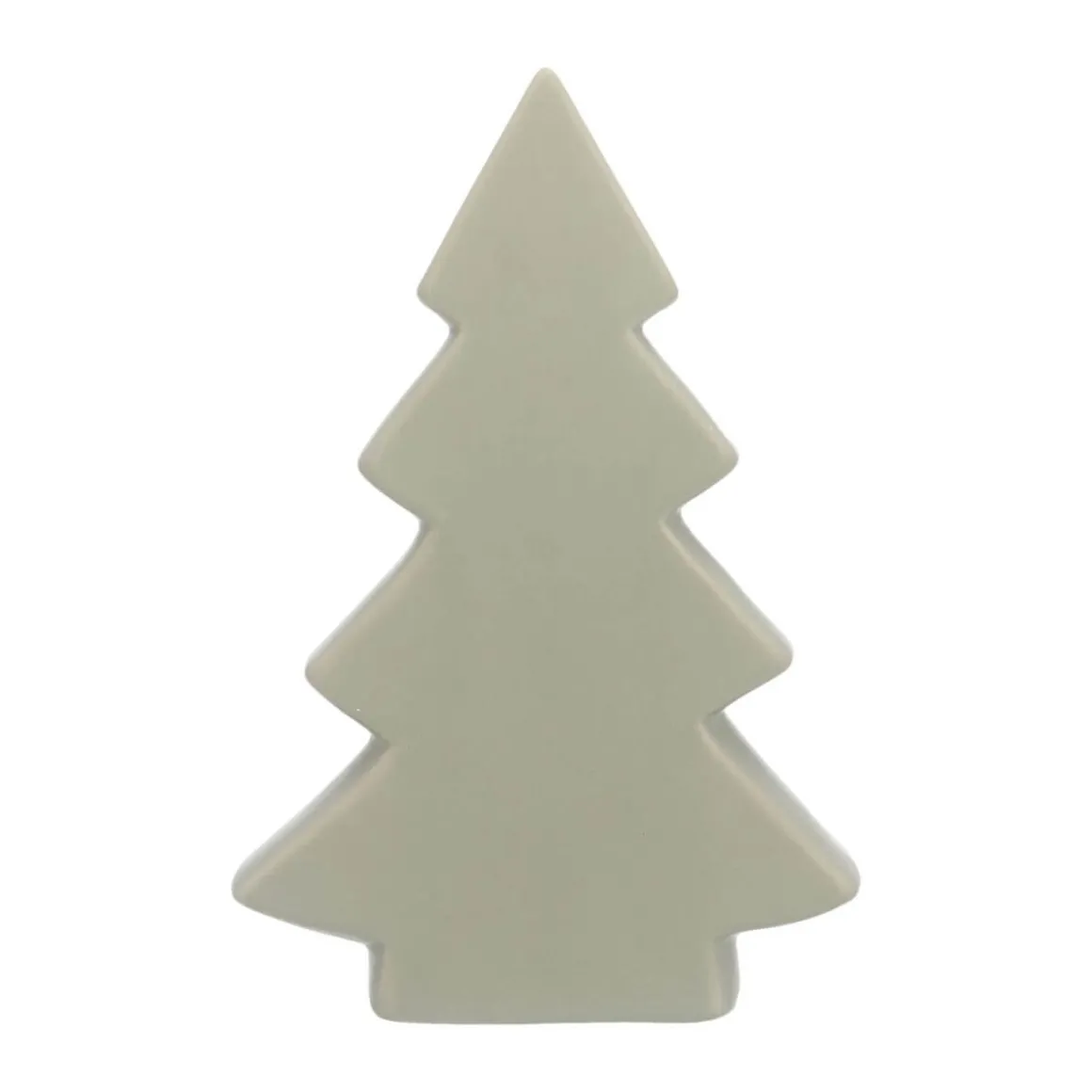 Standing Porcelain Christmas Tree | 20 Cm | Matte Green