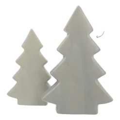 Standing Porcelain Christmas Tree | 20 Cm | Matte Green