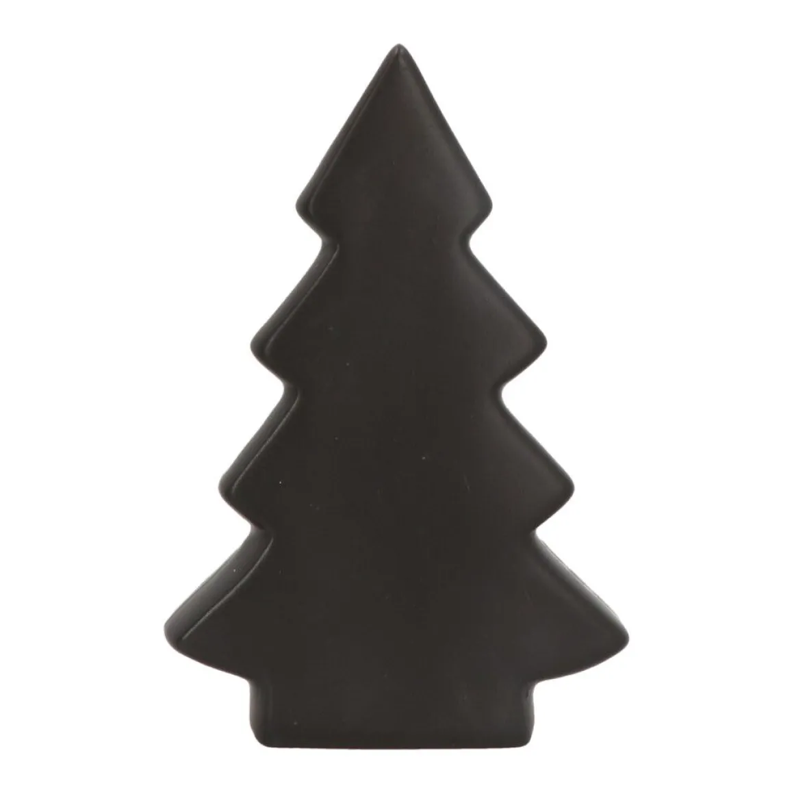 Standing Porcelain Christmas Tree | 16.5 Cm | Matte Black