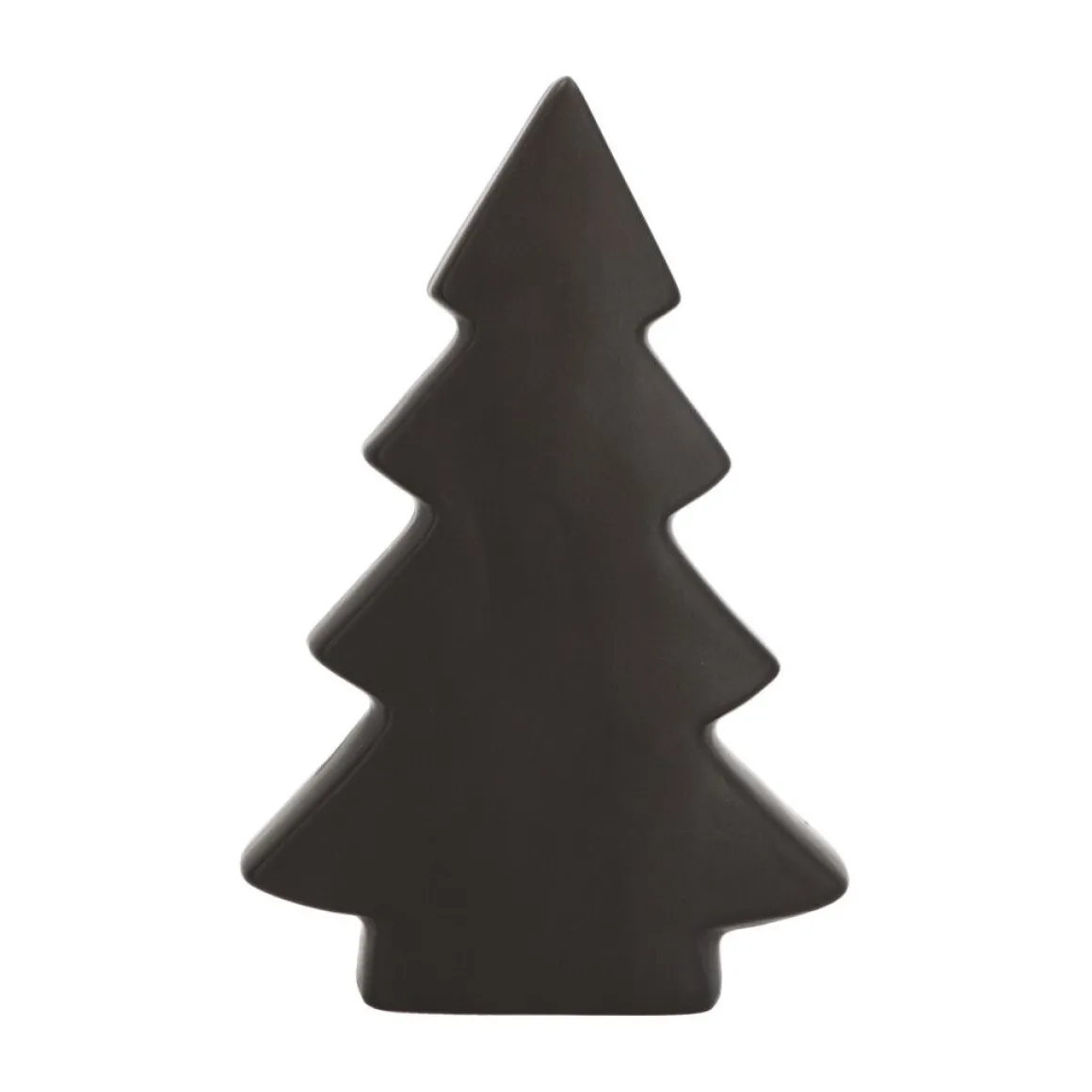 Standing Porcelain Christmas Tree | 20 Cm | Matte Black