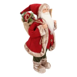 Standing Santa Claus | Bordeaux-green | 45cm/18in | Cloth