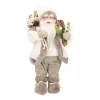 Standing Santa Claus | White-grey | 30cm/12in | Cloth