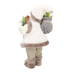 Standing Santa Claus | White-grey | 30cm/12in | Cloth