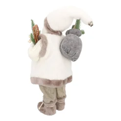 Standing Santa Claus | White-grey | 45cm/18in | Cloth