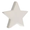 Star With LED White 21 Cm Porcelain