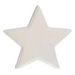 Star With LED White 21 Cm Porcelain