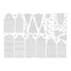 Static White Window Stickers (sheet)