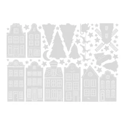 Static White Window Stickers (sheet)