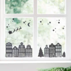 Static White Window Stickers (sheet)