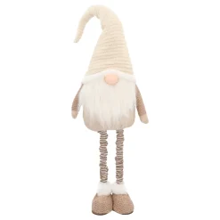 Stylish Beige Gnome With Extendable Legs