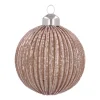 Stylish Champagne Christmas Bauble With Depth