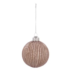 Stylish Champagne Christmas Bauble With Depth
