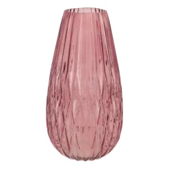 Stylish Glass Vase | Pink | 36x20 Cm