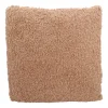 Stylish Sand-colored Teddy Throw Pillow