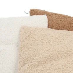 Stylish Sand-colored Teddy Throw Pillow