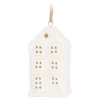 Stylish White Canal House Christmas Ornament