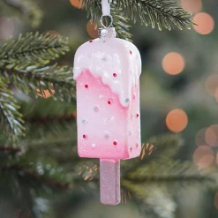 Sweet Treat Lolly Christmas Ornament | Shatterproof | Pink | 14cm
