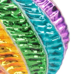 Swirl Luxury Christmas Bauble | Glass | Multi | 8cm