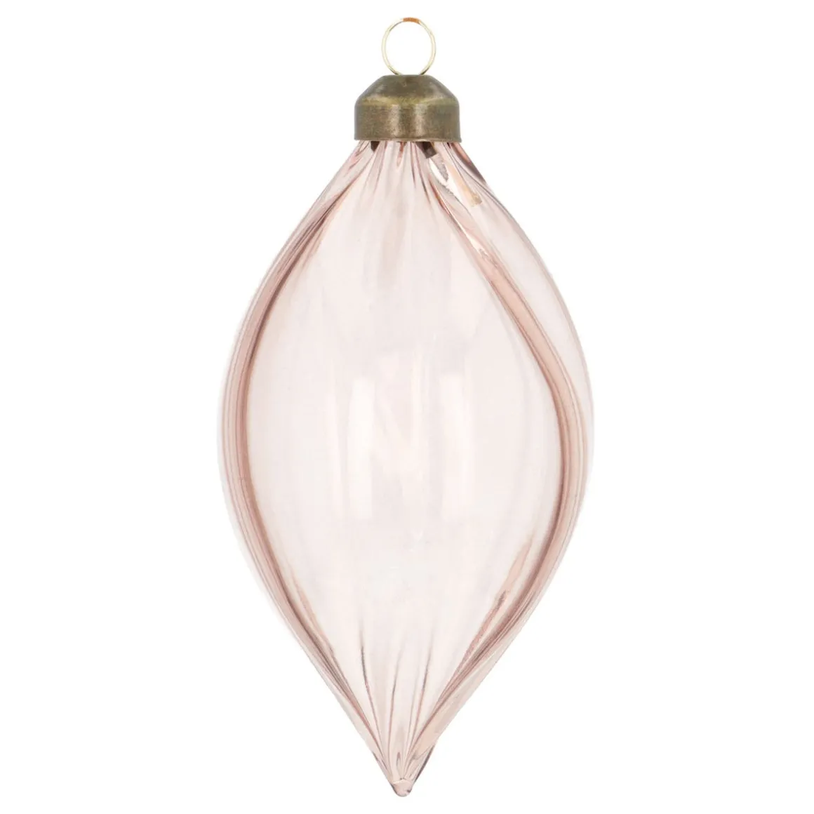 Taupe Christmas Icicle With Elegant Swirls