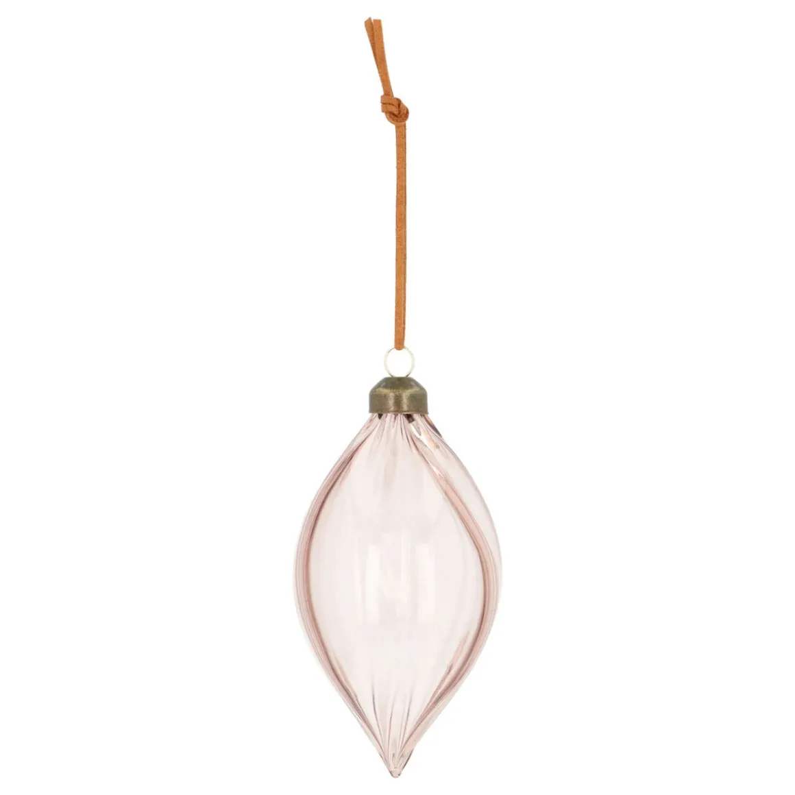 Taupe Christmas Icicle With Elegant Swirls