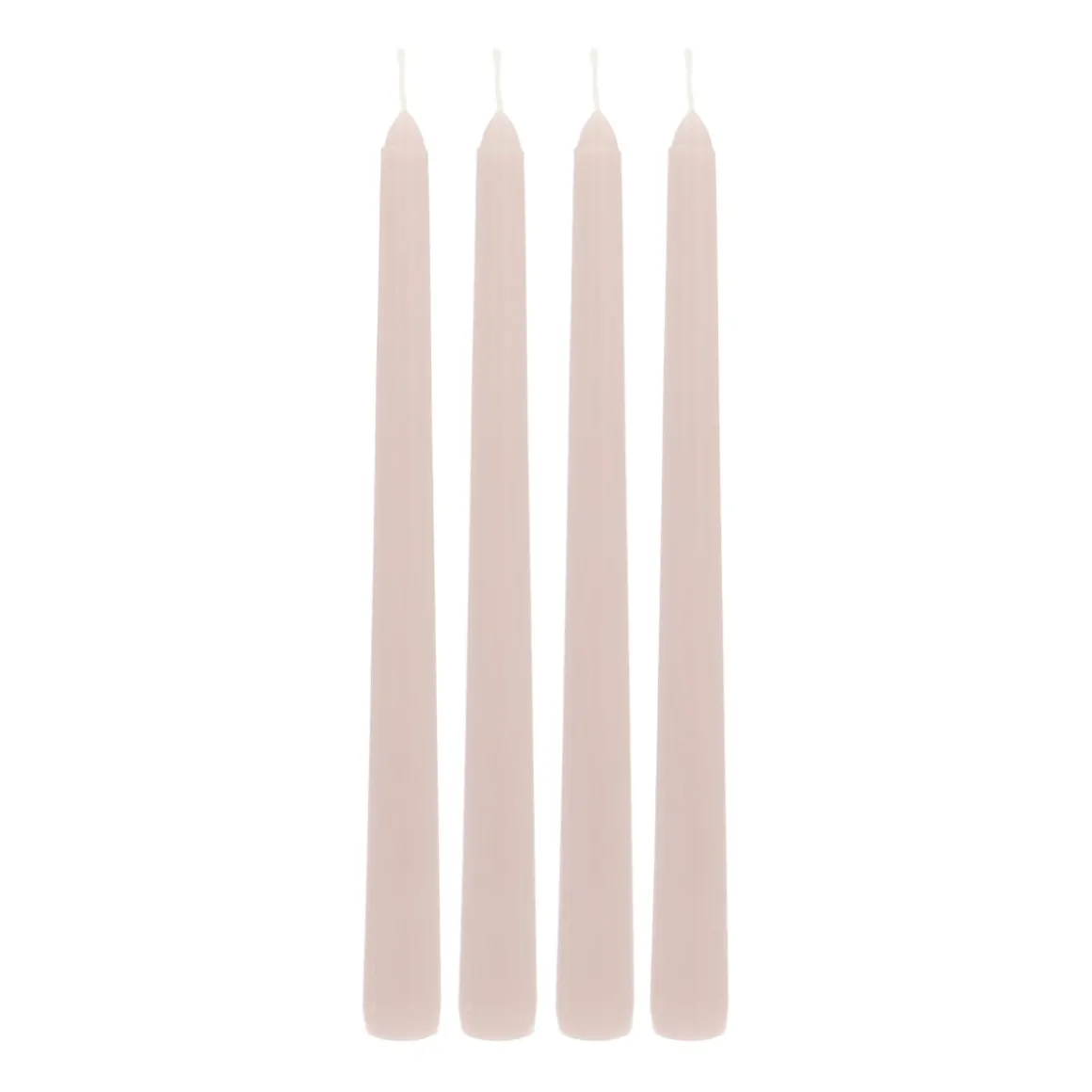 Taupe Dinner Candles Straight (set Of 4)