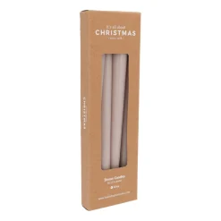 Taupe Dinner Candles Straight (set Of 4)