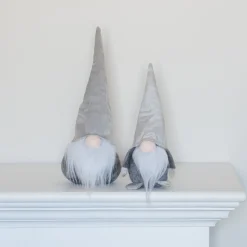 Taupe Gnome With A Long Pointy Hat