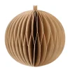 Taupe Paper Christmas Bauble 8 Cm
