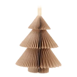 Taupe Paper Christmas Tree With Glitters